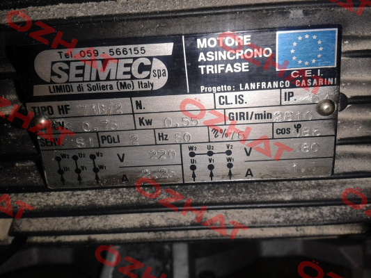 Tipo HF 71B/2 Seimec (Rossi)