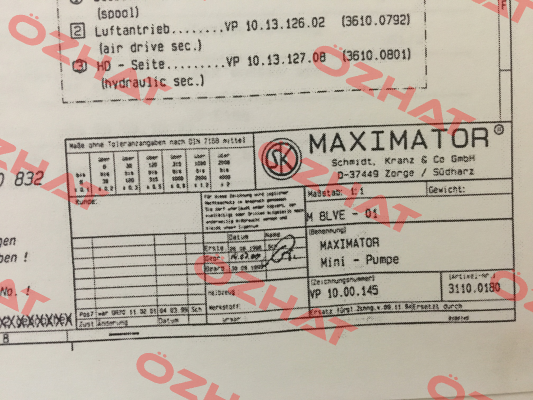 3110.0180 Maximator