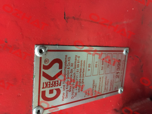 Dichtungssatz für Heber TypV20 GKS-Perfekt