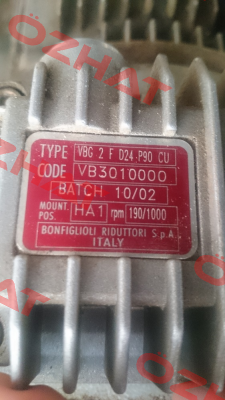 VBG 2F D24 P90 CU Cod:VB3010000 Bonfiglioli