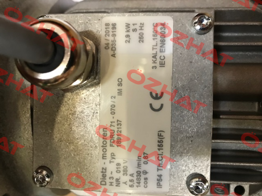 FDRU 71-070/2 oem for Oerlikon Barmag Zweigniederlassung Dietz-Motoren