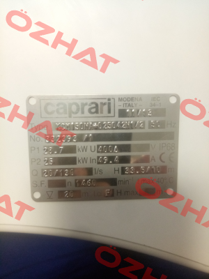 Type:  KCM150NA+025042N1 CAPRARI
