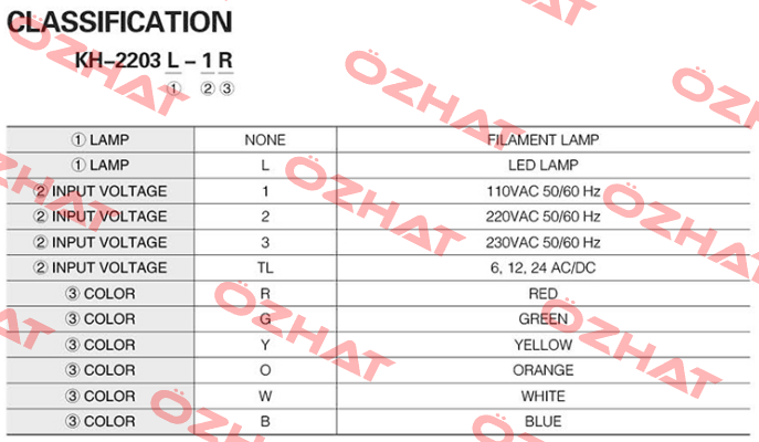 KH-2203L-TL (lamp cup - R) Koino