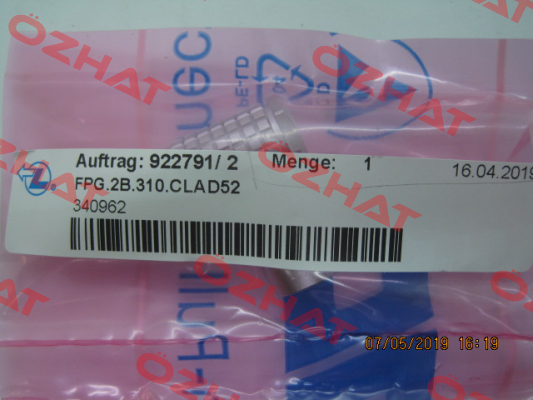 FPG.2B.310.CLAD52Z Lemo