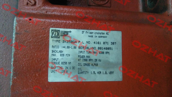 4161 071 307 01 / 2 K 250 GA Zf