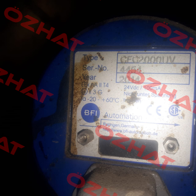 6013-2031-00 ( Type: CFC2000UV ) BFI AUTOMATION