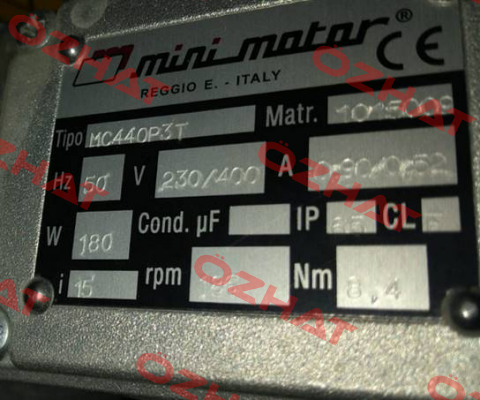 017V--A34 / MC 440P3T 30 B5 Minimotor
