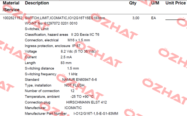 I-O12/G16T-1,5-E-S1-83mm ICOMATIC Sensortechnik