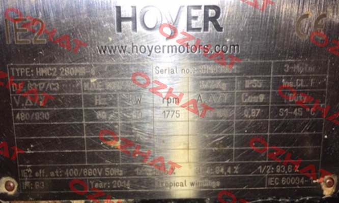 HMC2 280M - 4 pole Hoyer Motors