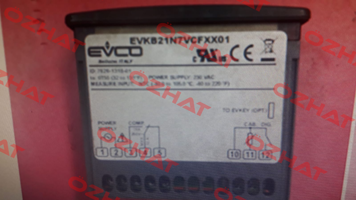 EVK521N7VCFXX01 invalid reference, valid EVKB21N7VCFXX01 EVCO - Every Control