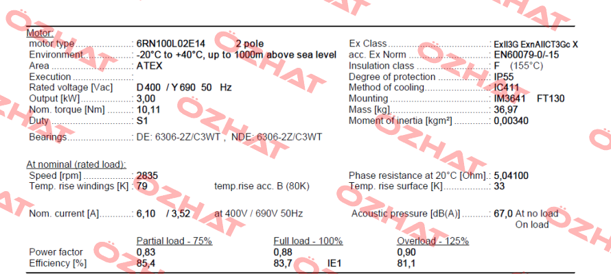 6RN100L02E14U46R R31 Rotor