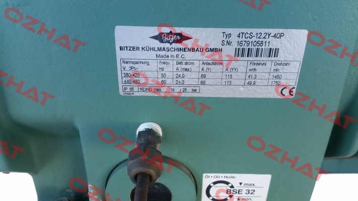 4TCS-12.2Y-40P - obsolete (replaced by 4TES-12Y-40P 400V)  Bitzer