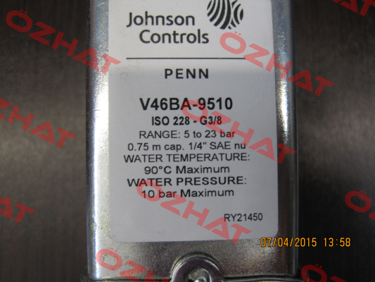 V46BA-9510 Johnson Controls
