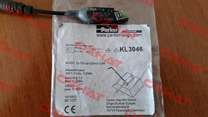 KL3046 - obsolete replaced by P8S-GRCHX Parker
