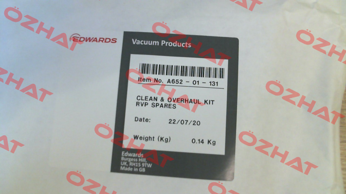A65201131 Edwards Vacuum