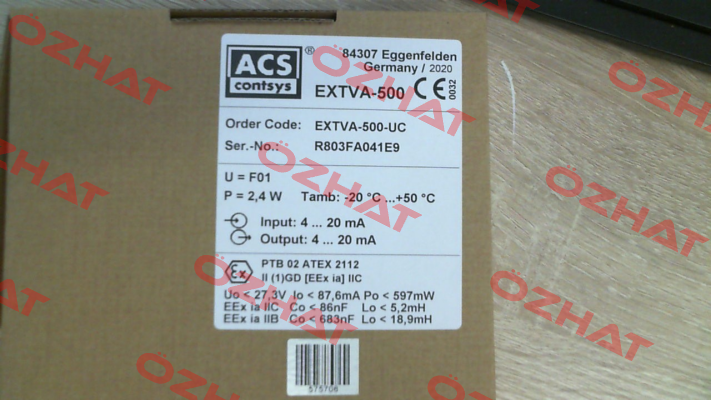 ExTVA-500-UC ACS CONTSYS