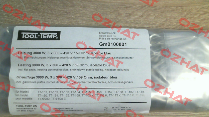 GM0100801 Tool-Temp