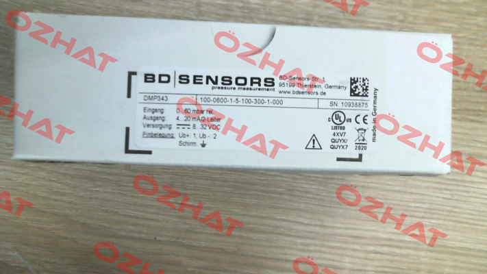 DMP 343 Code: 100-0600-1-5-100-300-1-000 Bd Sensors