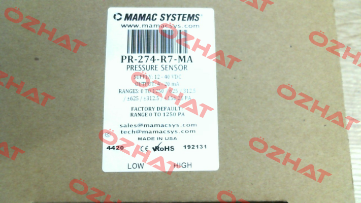 PR-274-R7-MA Mamac Systems