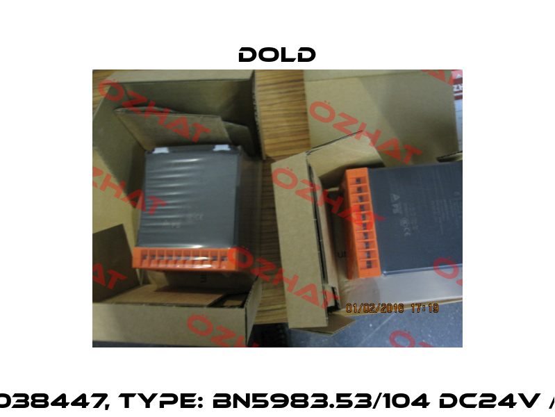 p/n: 0038447, Type: BN5983.53/104 DC24V / 230V Dold