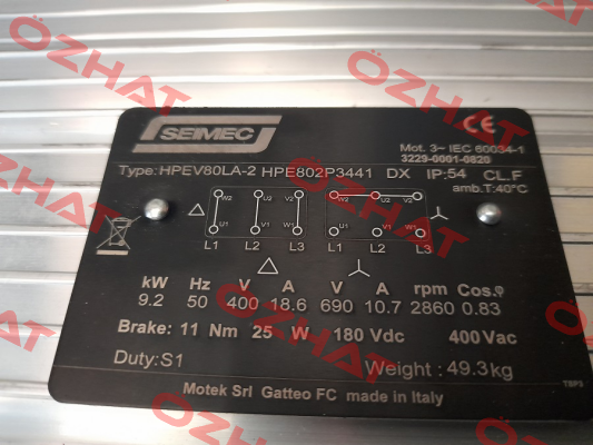 HPE802P3441 Seimec (Rossi)