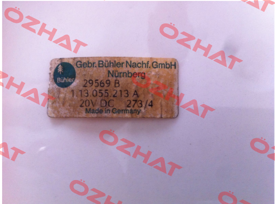 1.13.055.213 A OEM  Bühler Motor