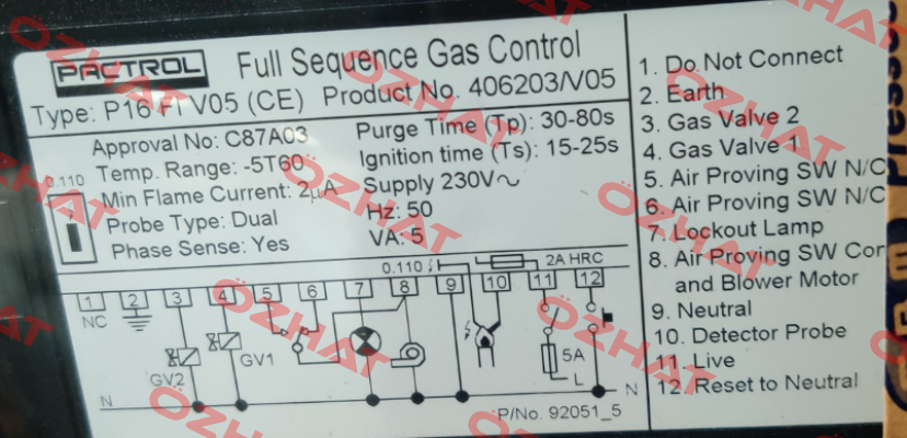 406203 V05 (CE) PAC40077 Pactrol