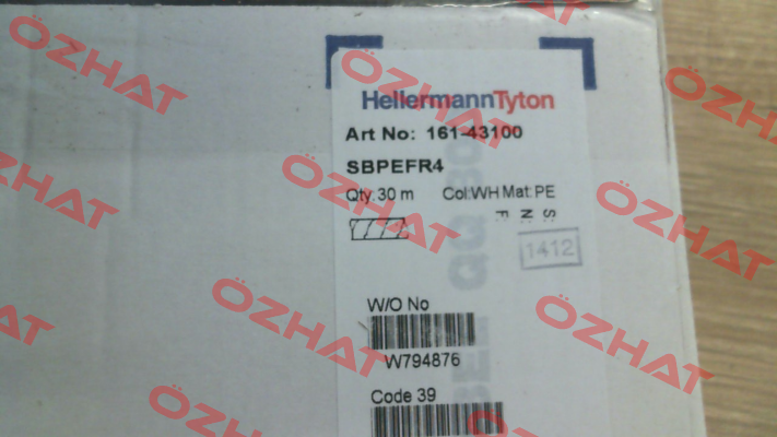 p/n: 161-43100; Type: SBPEFR4 Hellermann Tyton