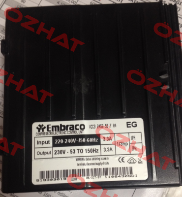 VCC3 2456 58 F 04 Embraco