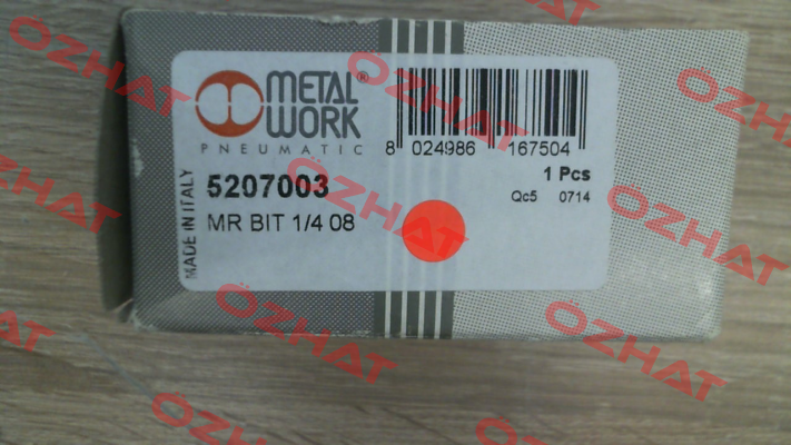 p/n: 5207003; Type: MR BIT 1/4 08 Metal Work