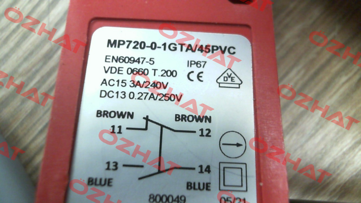 MP720-0-1GTA/45 Microprecision Electronics SA