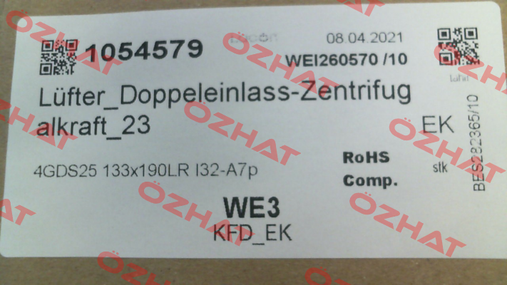 4GDS25 133x190LR I32-A7p / 1054579 Ecofit