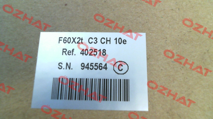 P/N: 402518, Type: F60X2t C3 CH 10e Scaime