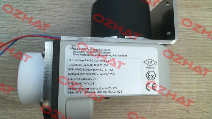 P/N: 4230411121000FM, Type: P1.3 Bühler Technologies
