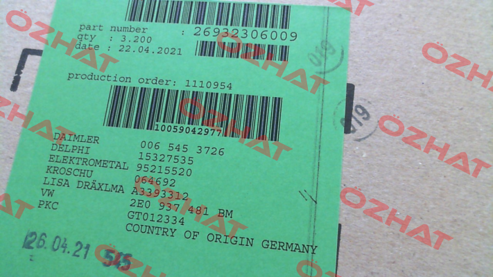 GHW 26932.306.009 Lear (Grote Hartmann)