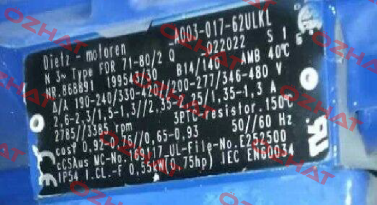 FDR 71-80/2Q -022022 obsolete, replacement 2180032  Dietz-Motoren