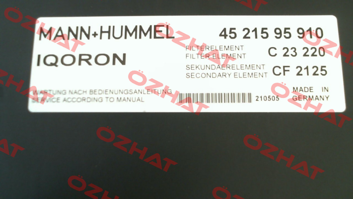 4521595910 Mann Filter (Mann-Hummel)