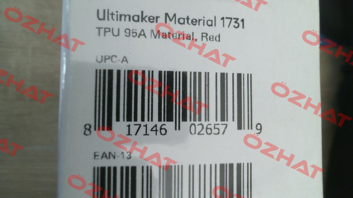 TPU 95A 2.85MM RED 750GR FILAMENT Ultimaker