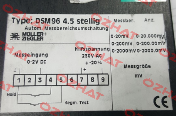 DSM96 4.5 stellig obsolete  Müller Ziegler