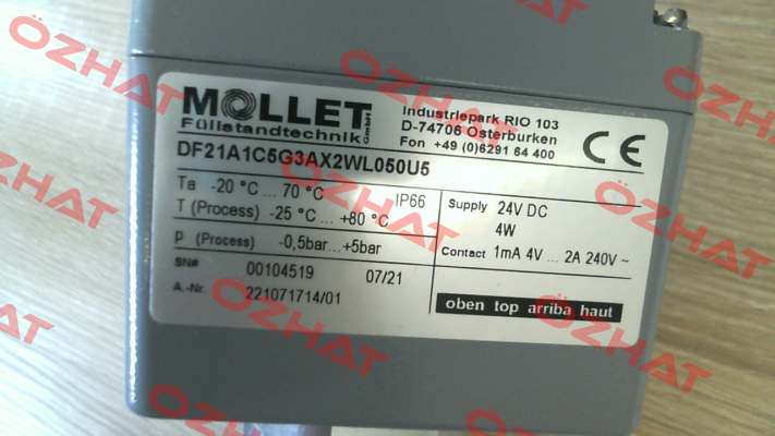 DF21A1C5G3AX2WL050U5 Mollet