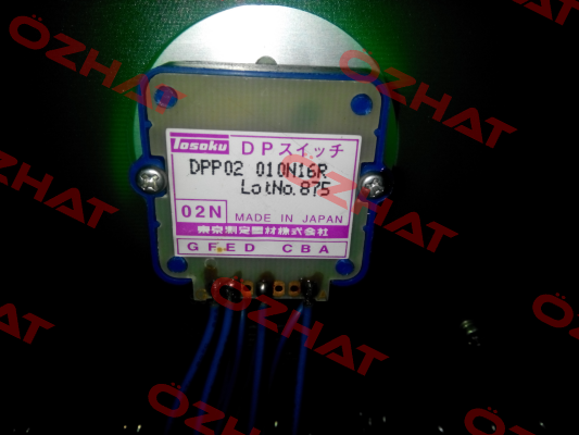 DPP02-010N-16R Lot. No 875  TOSOKU