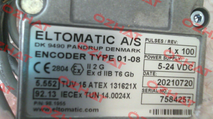 Type 01-08 P/N 98.1955 Eltomatic