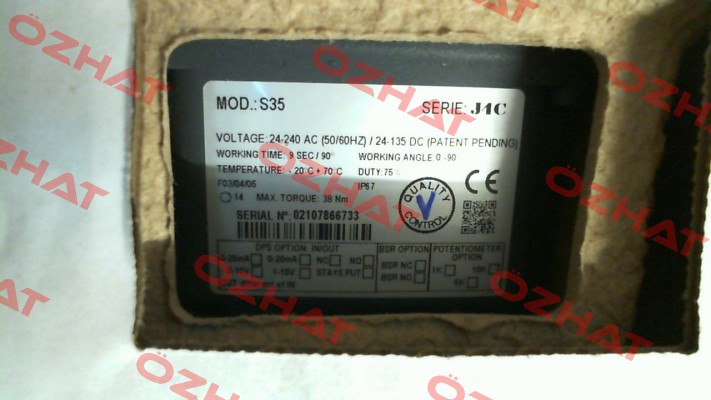 P/N: AEK2EH40G, Type: J4C S35 J+J Automation