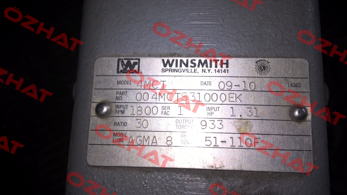 WINS-004MCTS31000EK  Winsmith