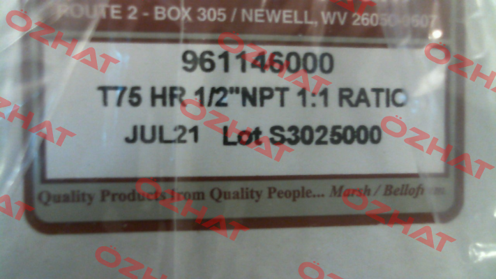 961-146-000 Type 75 HR Relay Bellofram