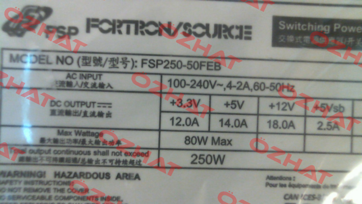 9PA250FK08 / FSP250-50FEB Fsp