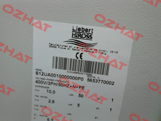 Board:   27529702   BOARD MICROFACE E.24V BEI   Liebert Hiross