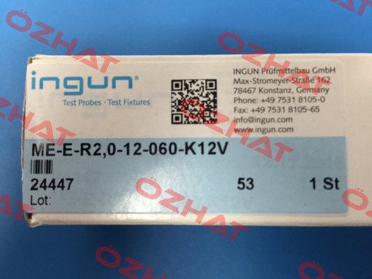 ME-E-R2,0-12-060-K12V (24447) for 1.... 10 pcs Ingun