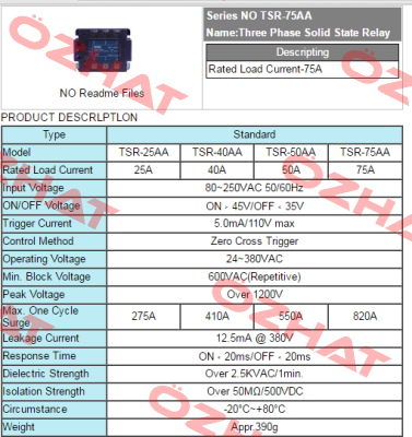 TSR-75AA  Fotek