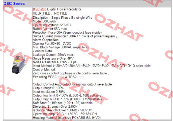 DSC-265 - (AC220V)  Fotek